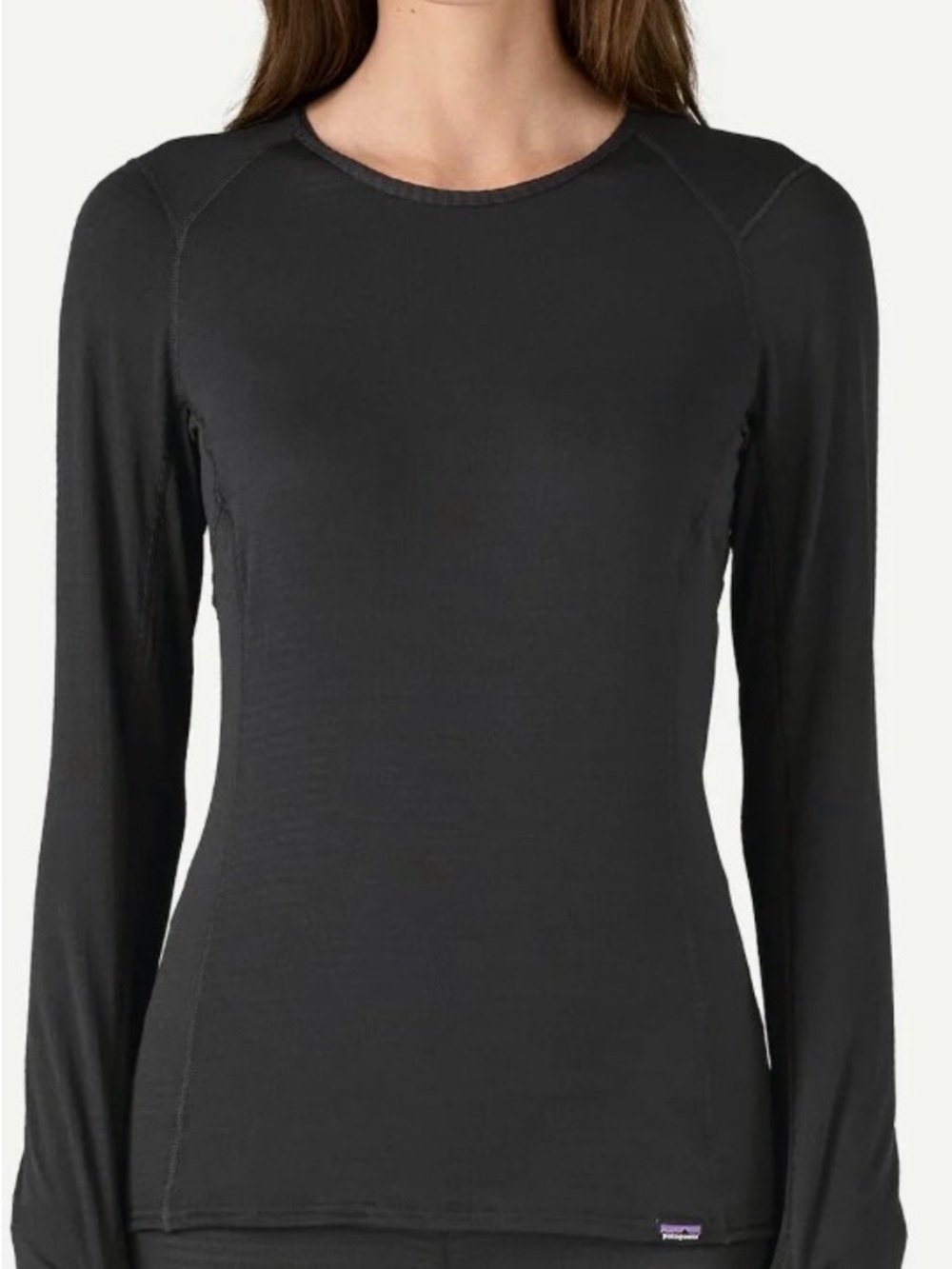Patagonia Capilene Midweight Crew Baselayer Black XS Hiking Outdoor Gorpcore